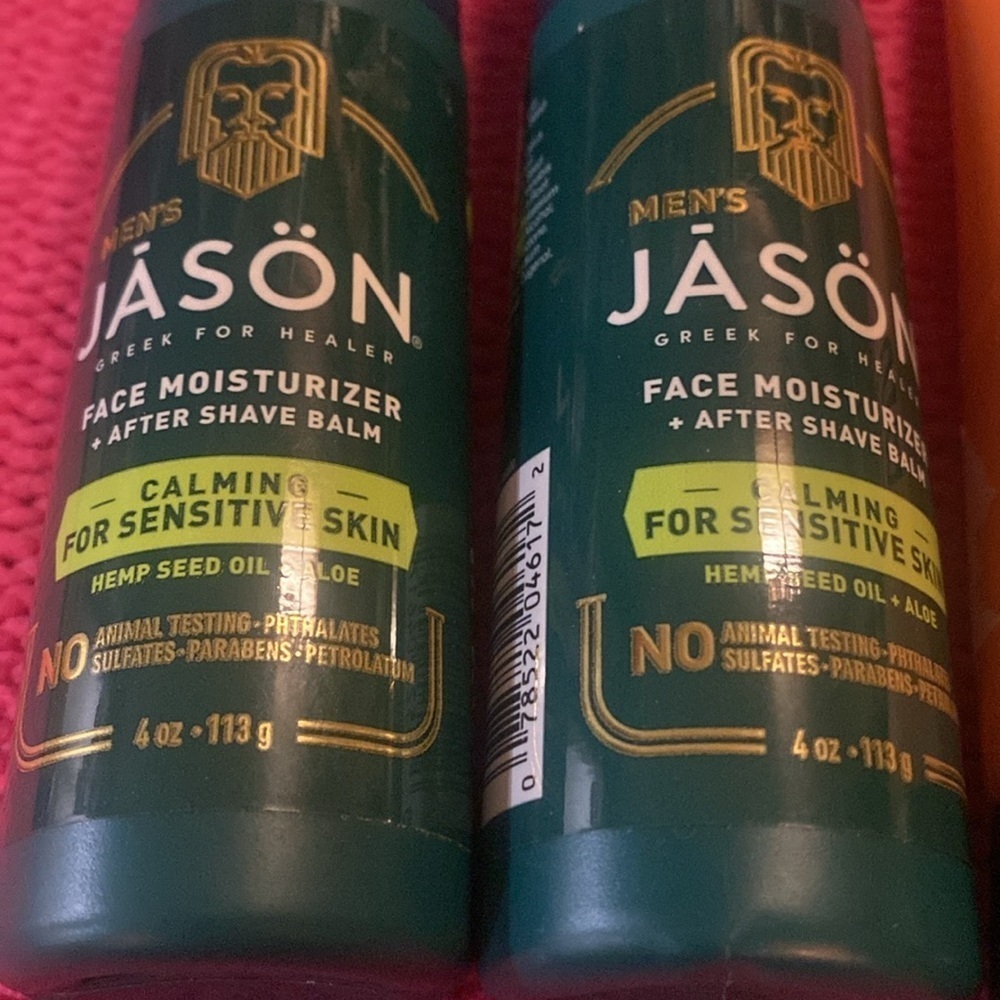 Men’s Jason Natural Aftershave Balm Bundle NWT  Hemp Seed Oil Aloe
